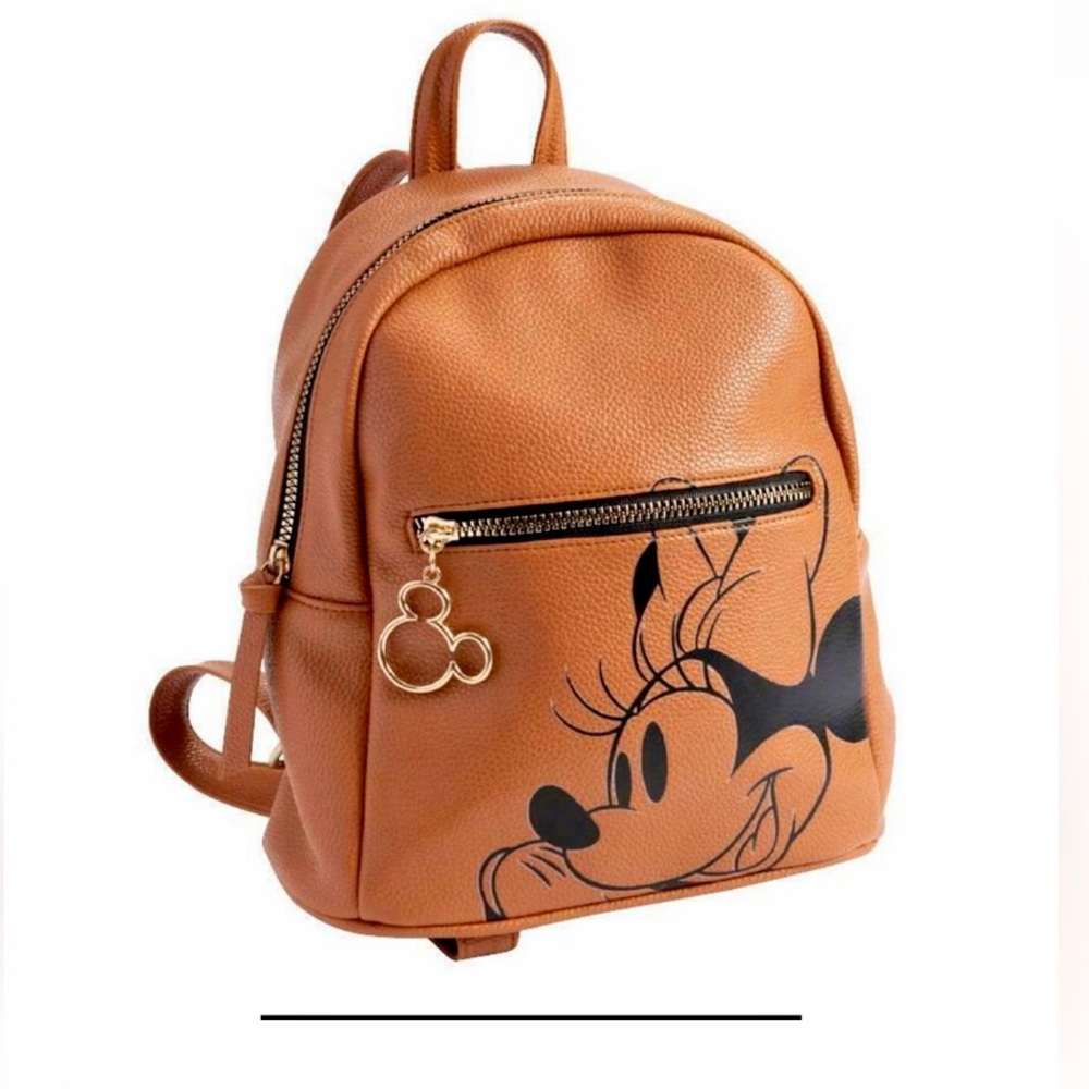 Disney Mickey Mouse Brown Backpack - image 1